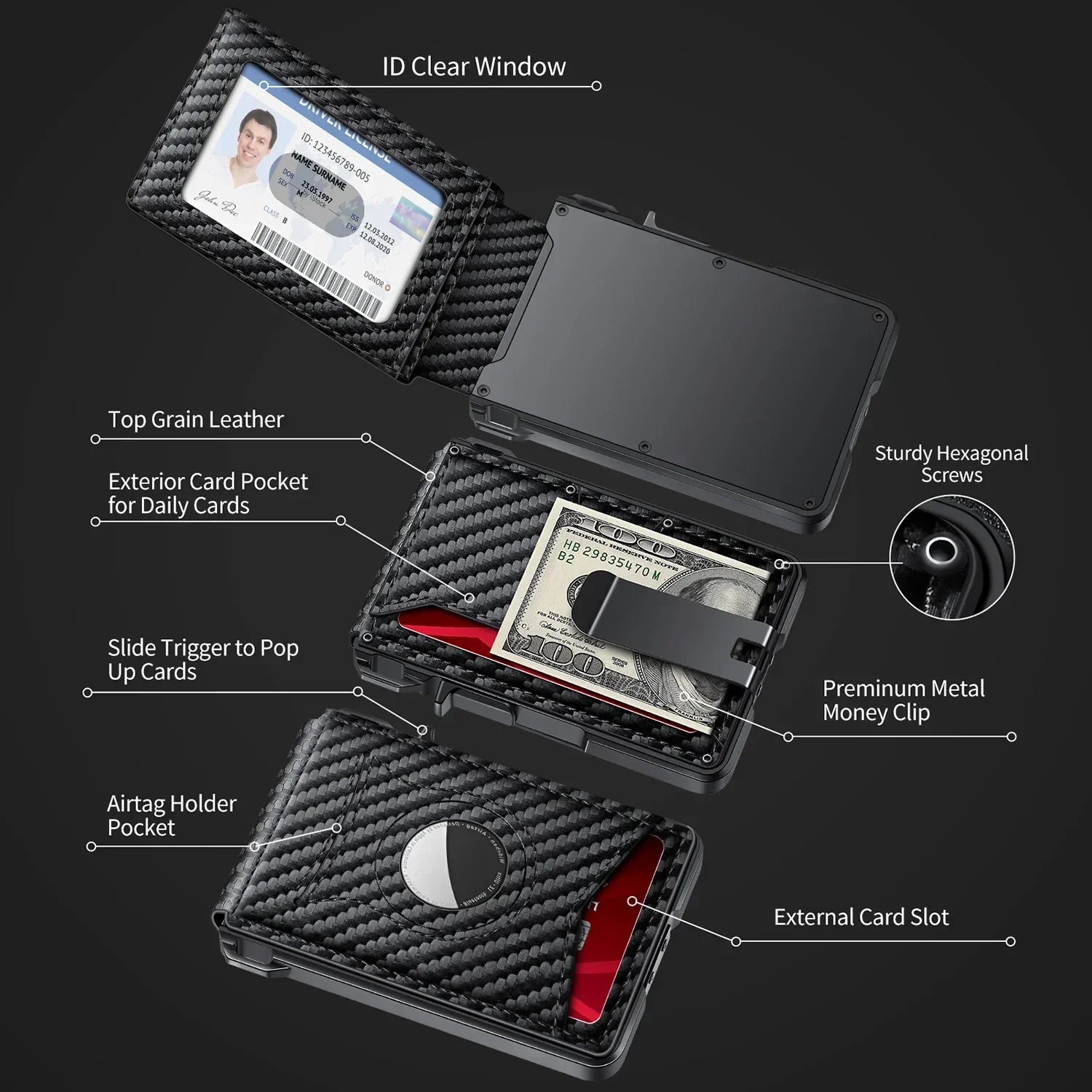 AirTag Wallet for Men