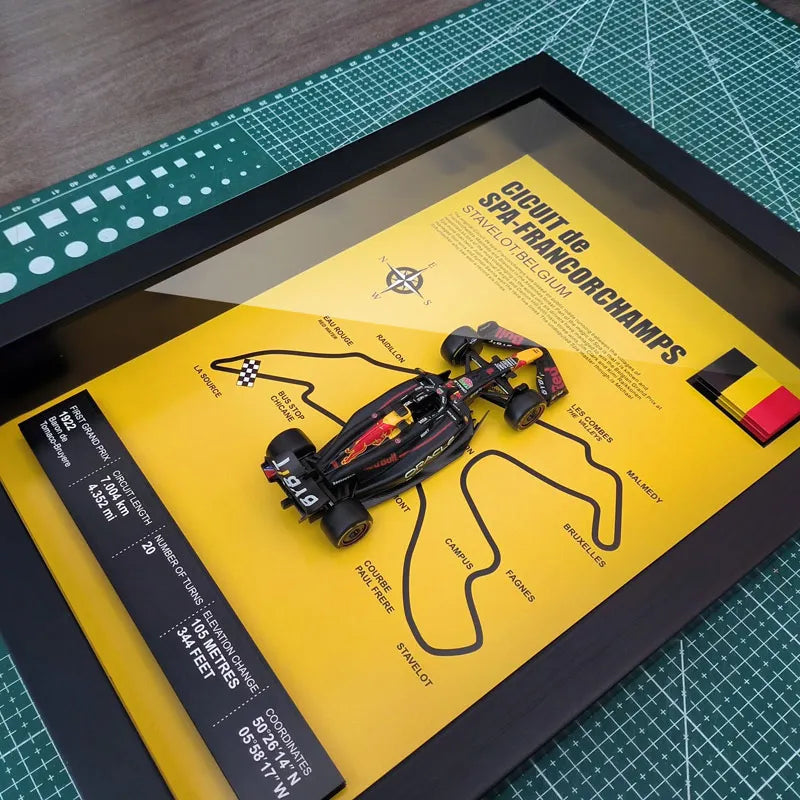 Bburago Verstappen F1 1/43 Red Bull RB20 racing car Model wall art formula 1 Las Vegas Miami USA Singapore circuits 2024 poster