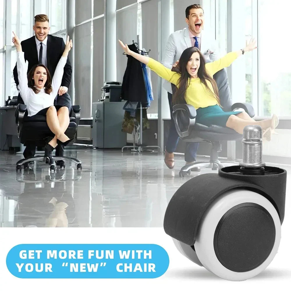 3 Inches Silent and Smooth Rolling Casters.