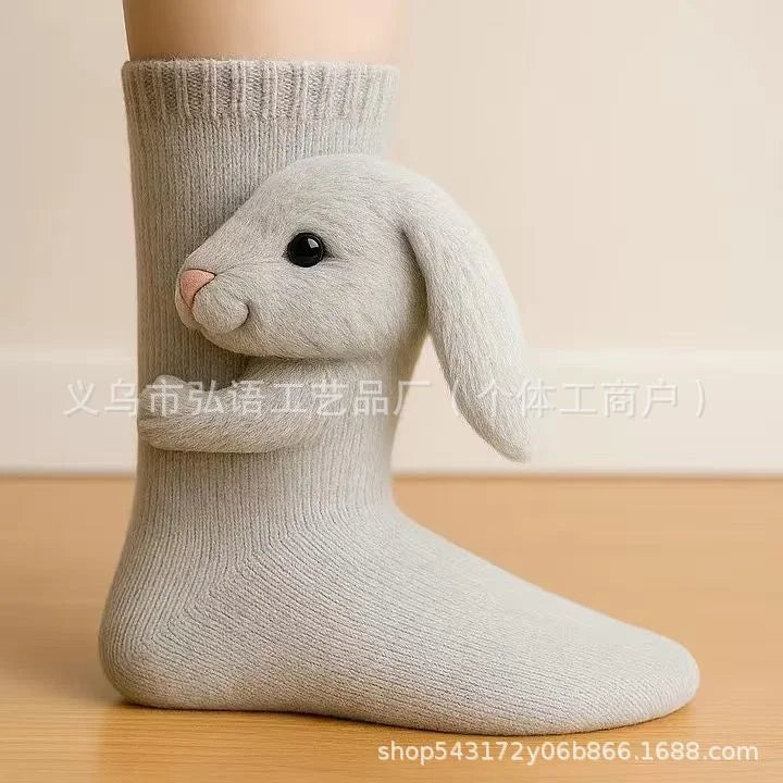 3D Knit Animal Socks