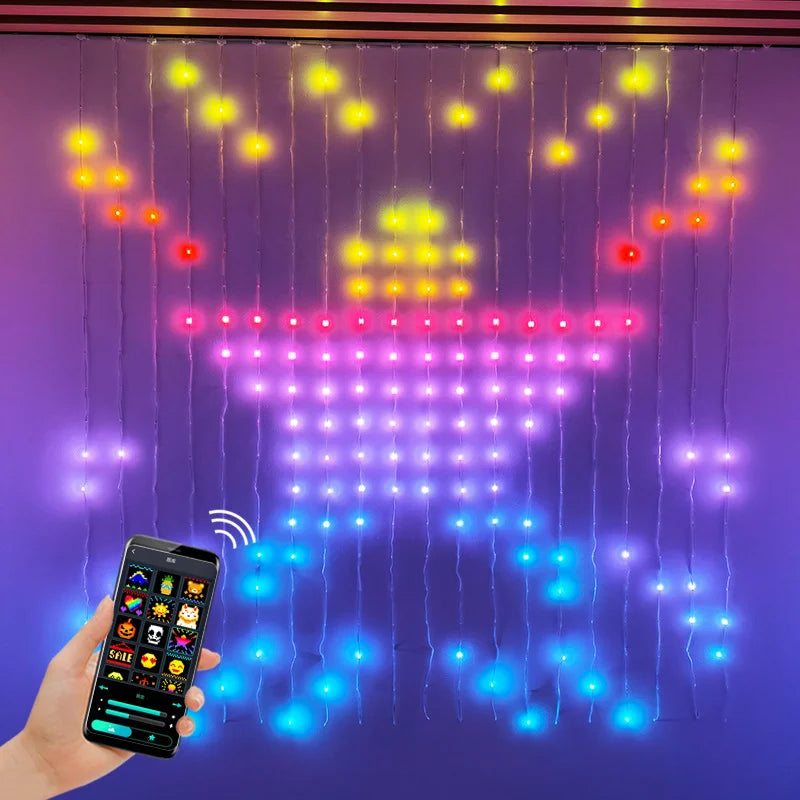 Color Waves LED Curtain Sync Lights