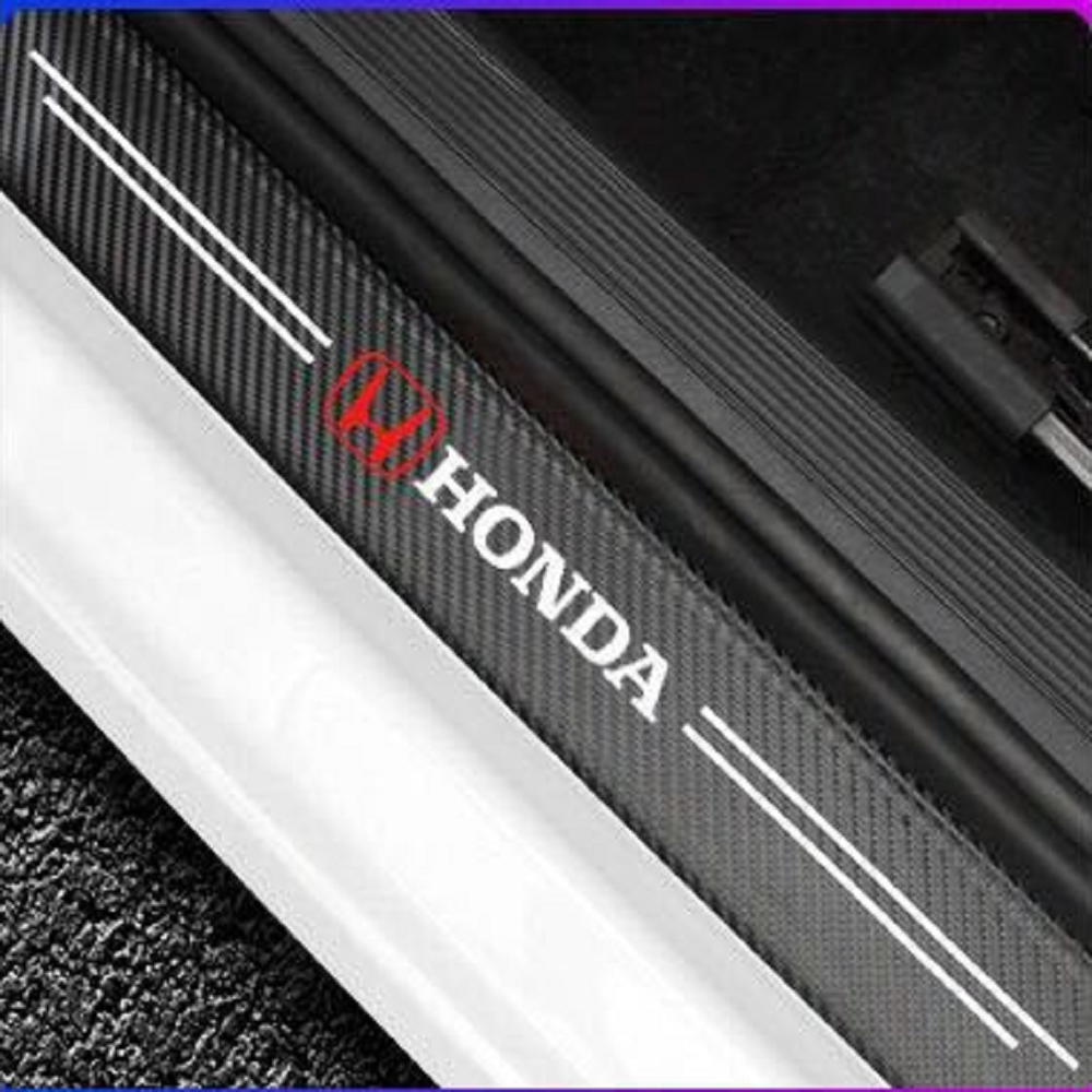 Carbon fibre car door sill sticker