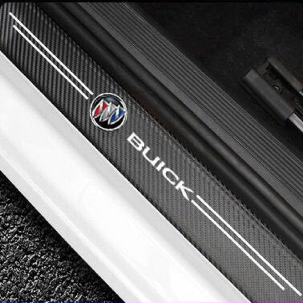 Carbon fibre car door sill sticker