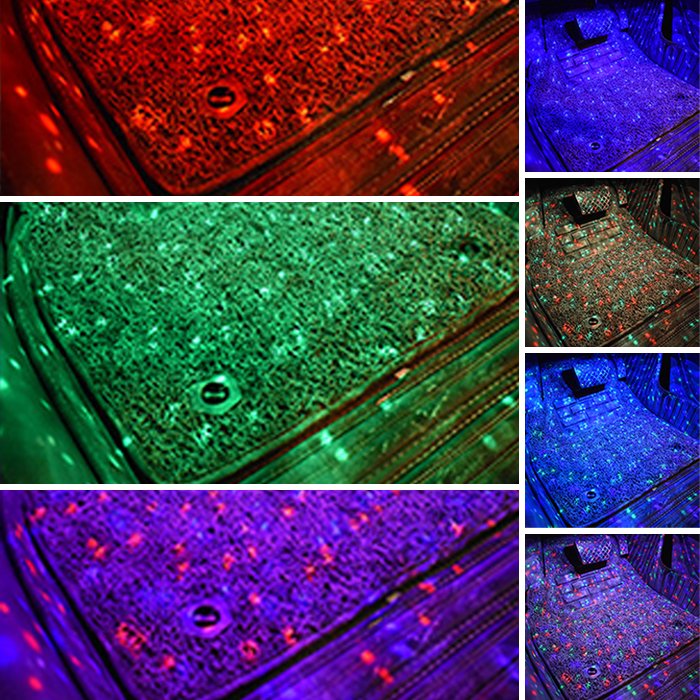 Car Interior Ambient Lights - (Contains 4 light bars)