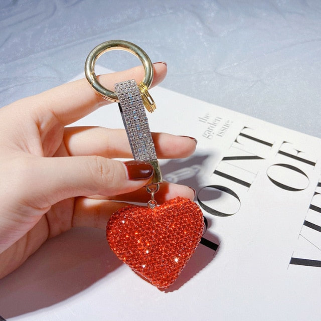 Bling-Bling Rhinestone Love-keychain