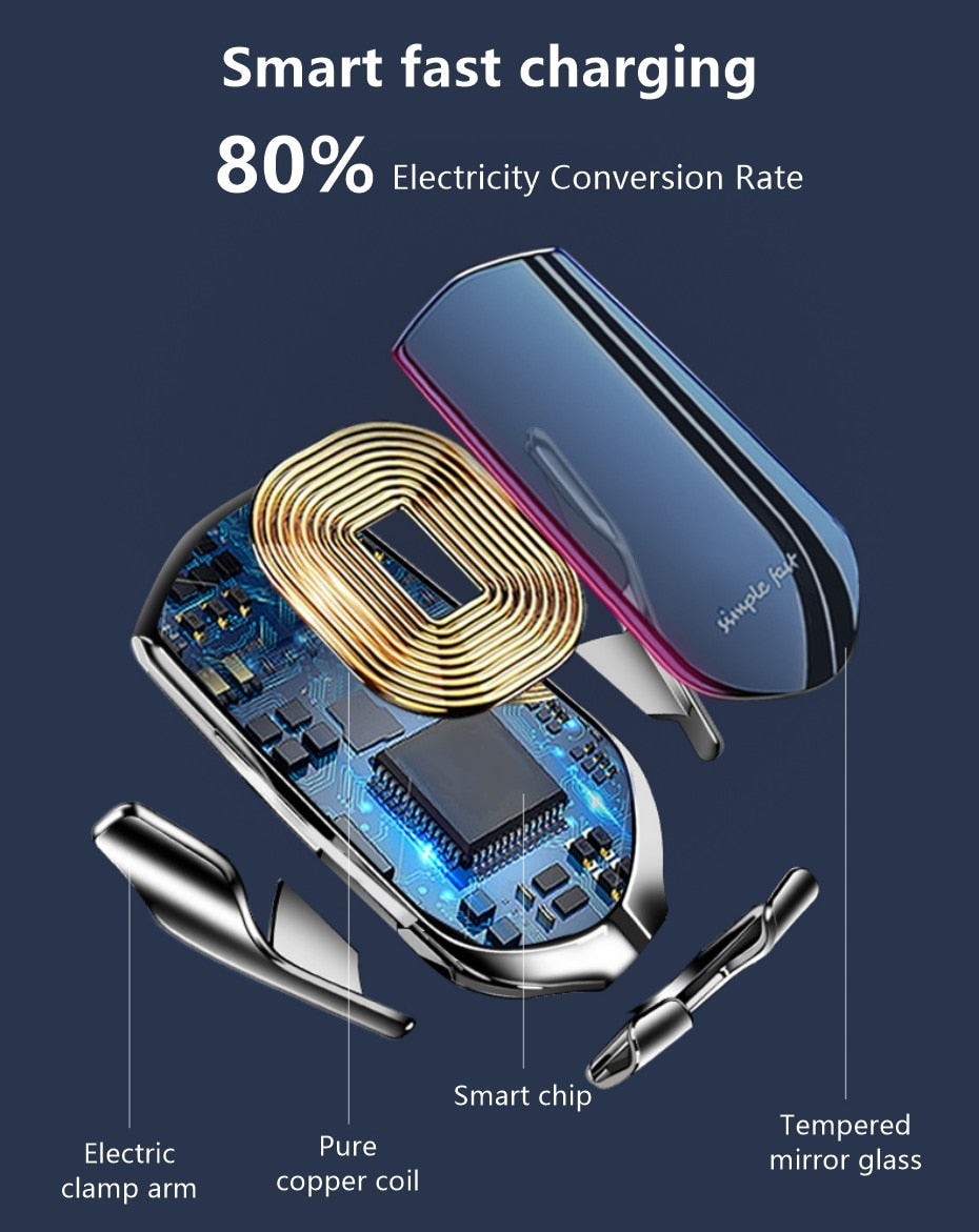 Car Logo Customized Mobile Phone Holder For Wireless Charging In The Car