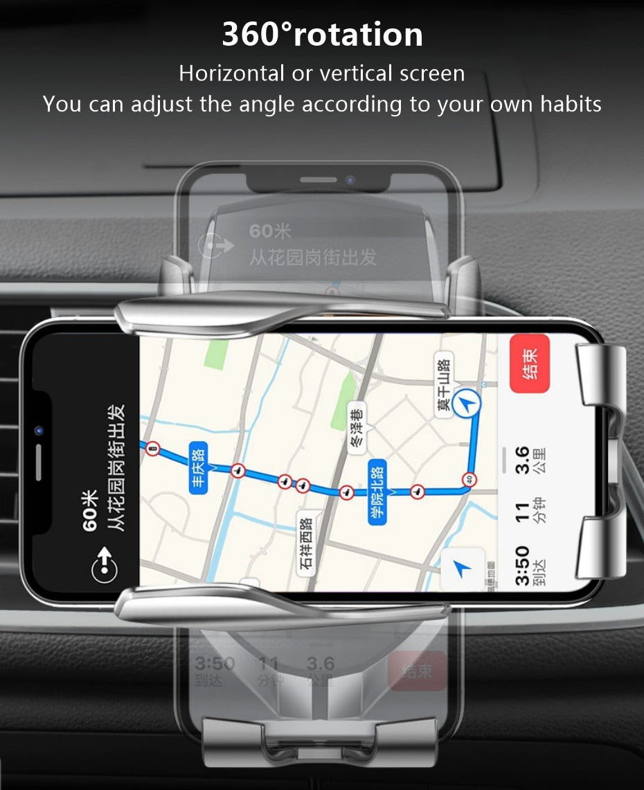 Car Logo Customized Mobile Phone Holder For Wireless Charging In The Car