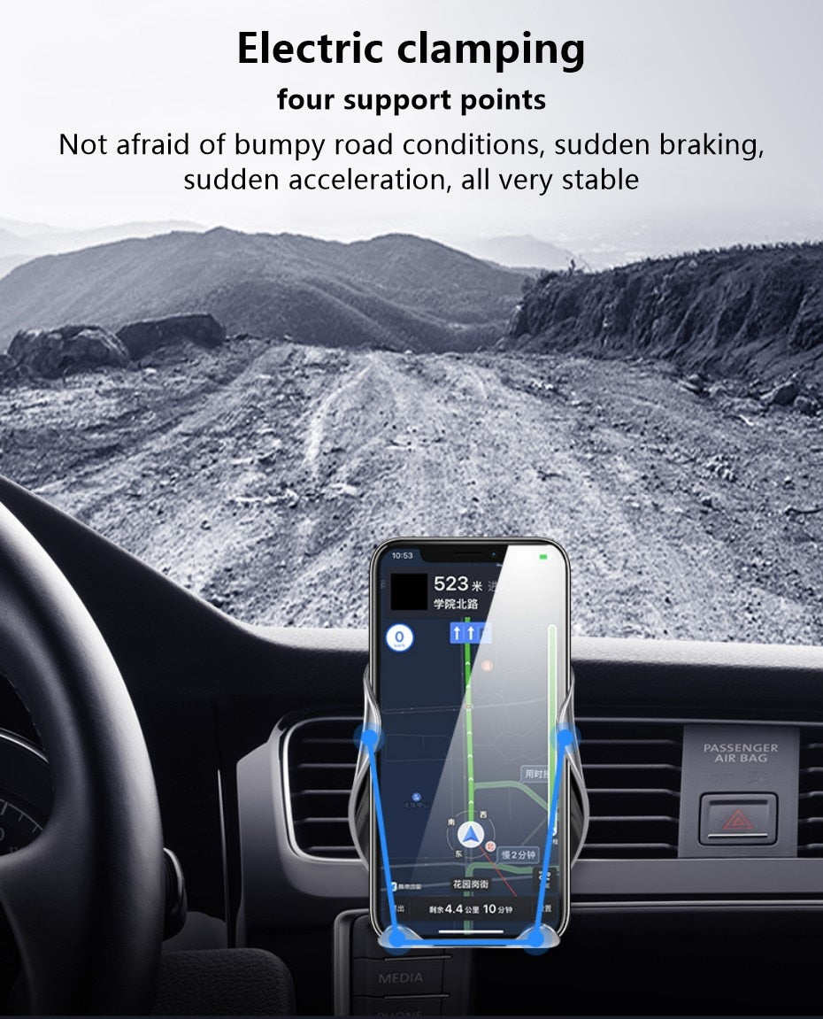 Car Logo Customized Mobile Phone Holder For Wireless Charging In The Car